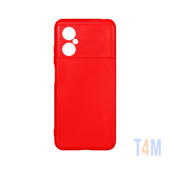 Funda de Silicona para Xiaomi Poco M4 5g Rojo